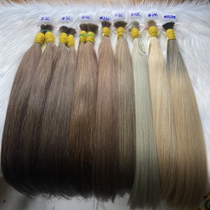 Vente en gros en vrac Extensions de cheveux vierges russes Remy à cuticules alignés directement teints de couleur naturelle d'origine vietnamienne - Product Image 1
