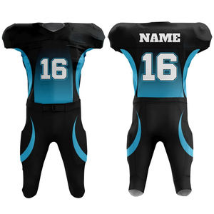 Uniforme de football américain pour les jeunes imprimé sur mesure nouveau design style de rue avec fonction respirante à la mode et confortable - Product Image 3