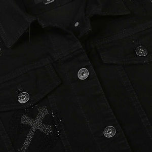 Veste en jean respirante en matière originale de marque, look haut de gamme, vente flash, veste en jean pour homme en vente en ligne - Product Image 4