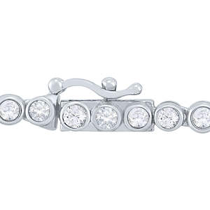 Elegant Moissanite <b>Tennis</b> <b>Necklace</b> Iced Out Hip Hop Jewelry In 925 Silver USA Trendy Chain for <b>Men</b> Women - Product Image 3