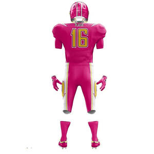 Uniformes de fútbol americano de alta calidad, diseños personalizados, impresión sublimada, secado rápido, transpirable, uniforme de fútbol americano - Product Image 6