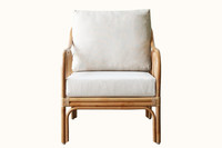 Dreamhause Vietnam Chaise de canapé en rotin pour une personne Nordic Creative Living Room Lounge Chair Accoudoir Dining Chair