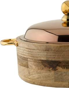 Boîte à roti multifonction en bois massif de qualité supérieure, fabriquée à la main, avec couvercle supérieur pour la conservation de la fraîcheur, design moderne, idéale pour la cuisine, prix abordable - Product Image 4