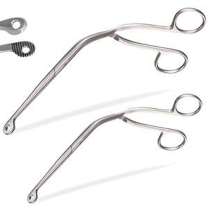 Pinces Magill Angulaires en Acier Inoxydable, Instrument Chirurgical Manuel Réutilisable pour ORL, Utilisation Adulte - Product Image 2