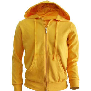 Sudadera con capucha amarilla para hombre, de forro polar suave, informal, cálida, cómoda, de manga larga, elegante, para uso diario - Product Image 1