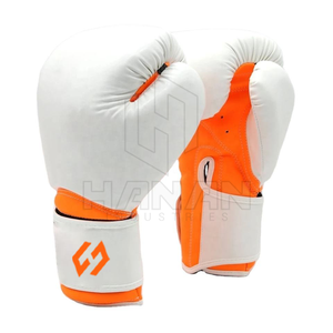 Venta caliente Guantes de boxeo de cuero Entrenamiento profesional Transpirable de alta calidad con logotipo personalizado Precio bajo - Product Image 5