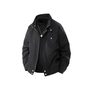 Veste de baseball matelassée pour homme, style rétro américain, hiver, décontractée, col rond, fermeture éclair sur le devant, streetwear, polyester/coton - Product Image 6