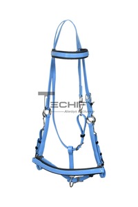 Horse Endurance Halter Brida Riendas con placa de pecho Juego azul Tachuela ecuestre Bridled Placa de nombre personalizada gratis - Product Image 3