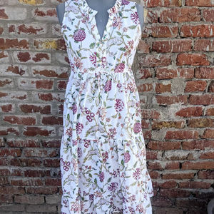 Vestido indio de algodón con estampado de bloque de mano, túnicas de algodón 100% con decoración de borlas, vestido informal de longitud máxima bordado - Product Image 1