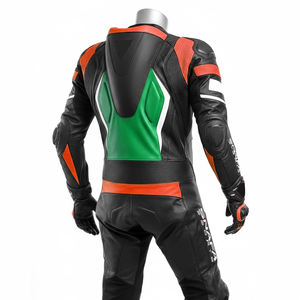 Combinaison de course de moto en cuir de vachette d'origine 1 pièce de qualité supérieure avec protecteurs combinaison d'équitation de moto en cuir véritable - Product Image 2