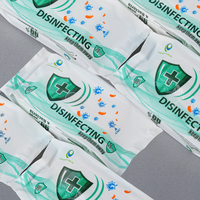 Kawaii 20-Pack çevre dostu doğal limon-kokulu ayrı ayrı sarılmış ekstra yumuşak antibakteriyel temizleme mendilleri güvenli nazik