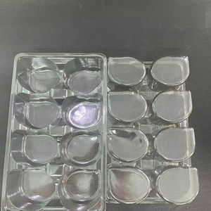 Emballage transparent personnalisé de plateau de fruits RPET d'aspect réutilisable pour les supermarchés - Product Image 1