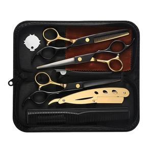 กรรไกรตัดผมระดับพรีเมี่ยมสำหรับร้านเสริมสวยระดับมืออาชีพชุดอุปกรณ์จัดแต่งทรงผมทำจากสเตนเลสสตีลมีความคม - Product Image 4