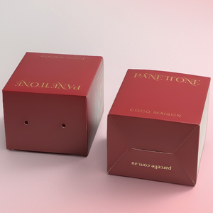 Caja de extremo de pliegue roja con caja de papel de cinta para gelatina Logotipo de estampado de lámina de tamaño pequeño Muestra gratuita Proporciona logotipo personalizado - Product Image 4