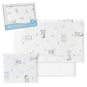 Juego de 3 Sábanas para Cuna de Bebé, Modelo Koala, Técnica de Tejido con Patrón de Personajes, en Franela - Product Image 1