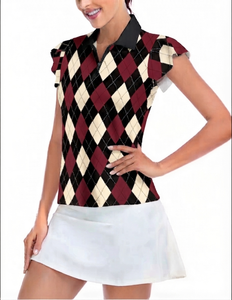 Women's Summer Short-Sleeved Knitted Casual Polo Shirt Solid Pattern <b>Plain</b> Dyed Technics OEM Service Polo Shirts For Adults - Product Image 4