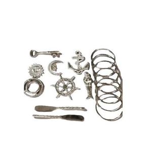 Juego de barra de aluminio Abrebotellas con mango Jigger Cenicero Tong y cubo de vino Herramientas de barra de metal de la India - Product Image 4