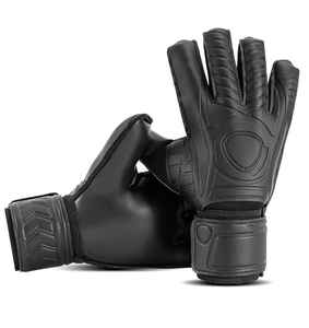 Guantes de portero de cuero Premium personalizables ajuste personalizado venta al por mayor fútbol látex agarre - Product Image 6