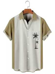 T-shirt d'été hawaïen 2026 de haute qualité, entièrement sublimé, résistant aux intempéries, imprimé vintage pour hommes - Product Image 2