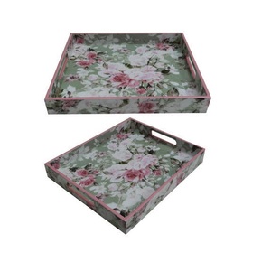 Plateau de service en bois pour la décoration de table, la présentation de plats, la salade et les fruits, taille personnalisable - Product Image 3