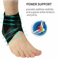 Vente en gros Manchon de compression ajustable Pieds élastiques Sangle de protection du talon anti-entorse Chaussettes de sport pour la cheville Soutien de la cheville