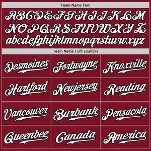 Custom Crimson White-Black Authentic Fade Fashion Camiseta de béisbol - Product Image 4