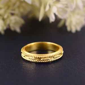 Anillo Chapado en Oro de 18K, Diseño Coreano Simple y Minimalista para Mujer, Accesorio Moderno para Bodas y Fiestas, Venta al por Mayor - Product Image 3