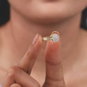 Giva heer คอลเลกชันทอง Glam แหวนเพชรปลูกในห้องปฏิบัติการ - Product Image 1