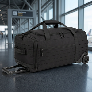 Tactical <b>Wheeled</b> Deployment <b>Bag</b>-Heavy Duty Nylon Rolling Gear <b>Bag</b> Water Resistant & Durable for <b>Travel</b> & Outdoor Use - Product Image 3