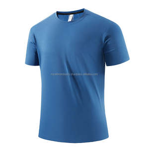 Camisetas deportivas con cuello redondo para hombre, camiseta de tela tejida, camisetas en blanco con logotipo reflectante personalizado para hombre - Product Image 2