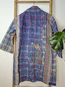 Special Designer Looking Top Knee Length Women and Ladies <b>Maxi</b> Printed Tropical Kantha <b>Kimono</b> Floral Beach Party Summer <b>Dresses</b> - Product Image 2