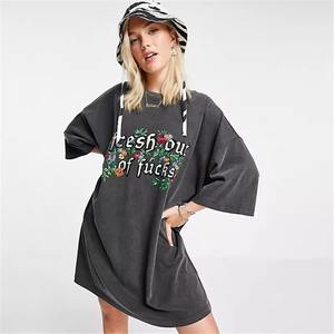 Camiseta de verano de gran tamaño transpirable personalizada de alta calidad 100% algodón estilo casual con estampado de logotipo técnicas lavadas camiseta para mujer - Product Image 6