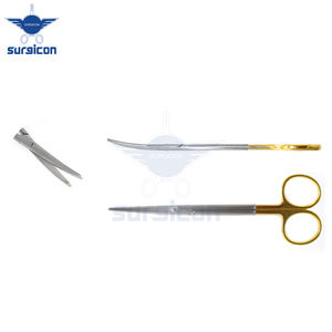 Supercut Mini-Baby Metzenbaum Tijeras TC Instrumento quirúrgico curvo recto Manual Estándar DE SEGURIDAD Hecho Acero Cirugía plástica - Product Image 4