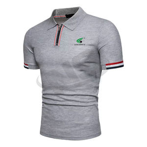Polos de qualité supérieure Polos pour hommes Vêtements décontractés Tendance estivale Tissu à séchage rapide Logo personnalisé Conception unie Bouton de couleur unie - Product Image 5