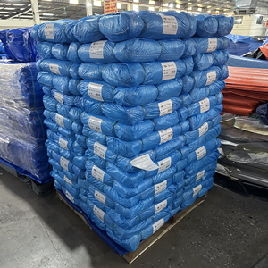 Haute qualité 100% vierge PE bâche clair vinyle tissé Plaid Vicryl tissu HDPE sac d'extérieur pas cher Bach PE clair vinyle bâche - Product Image 1