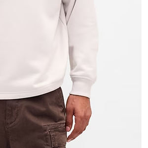 Sudadera para Hombre para Pedidos al por Mayor con Diseño de Mangas Completas, con Logotipo Personalizable, Costuras de Primera Calidad, con Cuello Alto con Cremallera - Product Image 4