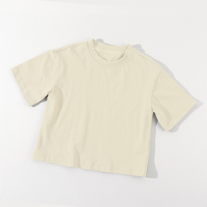T-shirt Oversize per Bambini con Logo Personalizzato, 100% Cotone, Modello Boxy con Spalle Cadenti, per Neonati e Bambini, <span class=keywords><strong>Abbigliamento</strong></span> per Bambini - Product Image 3