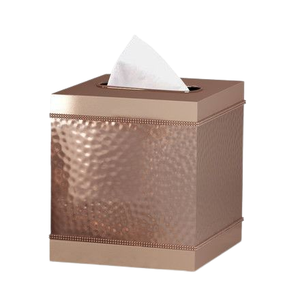 Latest Designer Hammered Tissue Box <b>Bathroom</b> <b>Set</b> Equipment Decorative Antique Copper Cover Tin Metal Tissue <b>Dispenser</b> - Product Image 1