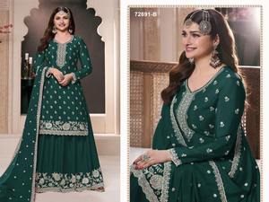 ชุดสูทชินอนซัลวาร์สำหรับผู้หญิงเสื้อผ้าแนวแฟชั่นงานปักลวดลายสวยงาม - Product Image 5