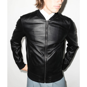 Chaqueta de cuero puro de moda para hombre personalizada al por mayor, chaqueta de cuero de moda hecha en Pakistán al mejor precio para hombre - Product Image 2