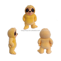 Vente en gros de figurines miniatures d'animaux en PVC floqué, collection de paresseux, boîte mystère, Weijun Chine, pour les enfants de 2 à 14 ans