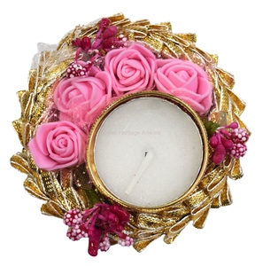 Handmade White Flower Iron <b>Tea</b> <b>Light</b> <b>Holder</b> Indian Style Indoor/Outdoor Office Home Decor Bulk OEM Diwali Festival Wedding - Product Image 6