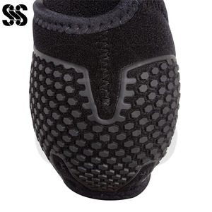 Solid Black Color High Quality Protective Horse <b>Boots</b> Shock Absorbing Padding <b>Lightweight</b> Design Customizable Colors Training - Product Image 6