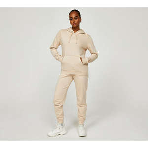 Ensemble de survêtement décontracté pour femmes en taille plus pour l'hiver, logo personnalisé, survêtement deux pièces, sweat-shirt et pantalon de survêtement longs - Product Image 5