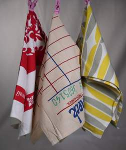 Nouvel arrivage de torchon réutilisable écologique 100% coton motif imprimé personnalisé séchage rapide pour une utilisation en cuisine lavage à la main en gros - Product Image 1