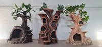 Arbre à chat KNT Creations en FRP, design moderne et luxueux, en plastique, pour la maison et le jardin, imperméable, adapté aux animaux domestiques, léger, décoration intérieure