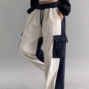 กางเกงยีนส์ขาตรงสำหรับผู้หญิง, กางเกงคาร์โก้ผู้หญิงสไตล์ใหม่ใส่สบายไซส์ใหญ่พิเศษ - Product Image 4