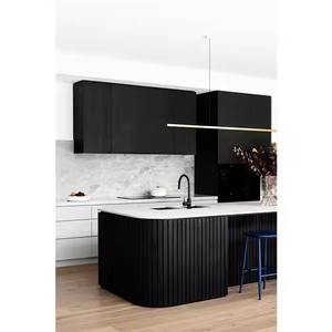 SANYANG 2025 personnalisé moderne haute brillance laque armoires de cuisine vente chaude meubles de rangement pour appareils ménagers - Product Image 1