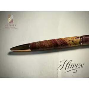 Stylo à bille en bois conçu par Burl Coffee pour cadeau et bureau avec une largeur d'écriture de 0.7mm - Product Image 4