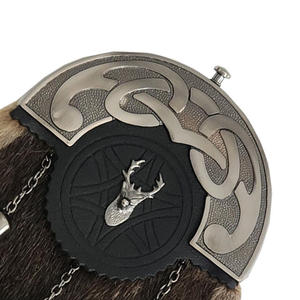 Fourrure de lapin véritable professionnel sur mesure Sporran écossais en relief Sporrans prix de gros accessoires pour instruments de musique - Product Image 5